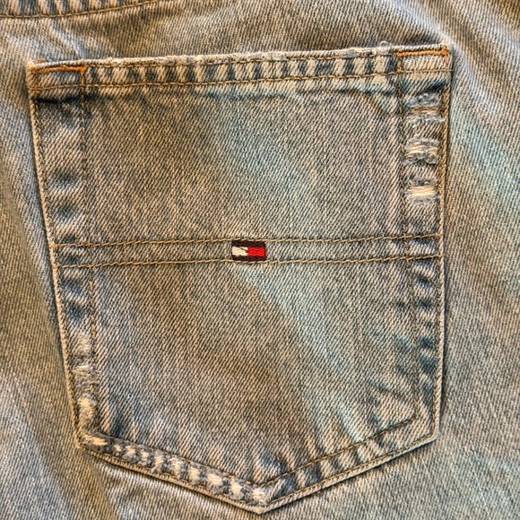 VTG Tommy Hilfiger Women’s Size 16 Stovepipe Jeans 2002 Short Inseam 24 Inches - Picture 6 of 16